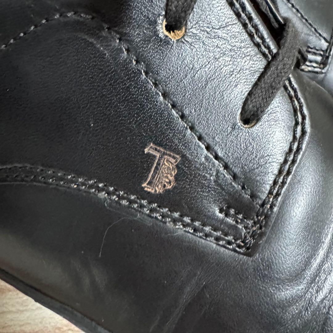 トッズ ドライビング スニーカー レザー 12 1/2 ブラック