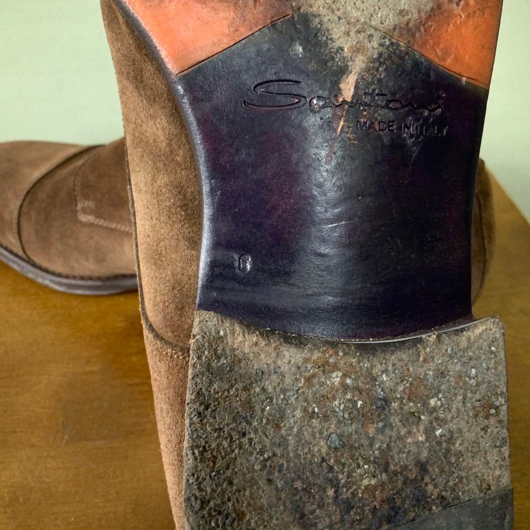 BEAMS F別注 SANTONI サントーニ ダブルモンクシューズ ブラウン6