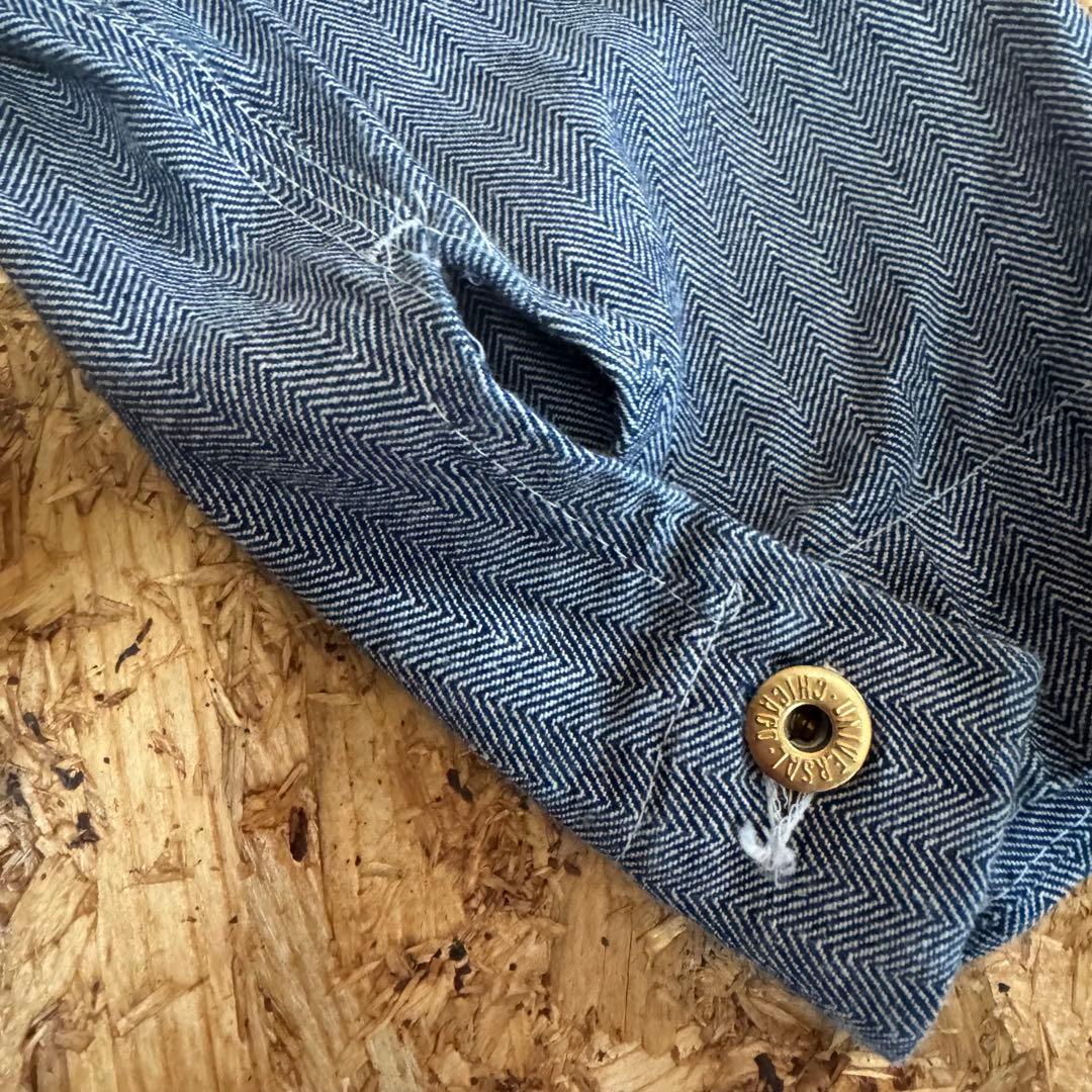 80s UNIVERSAL OVERALL ヘリンボーンカバーオール　XL