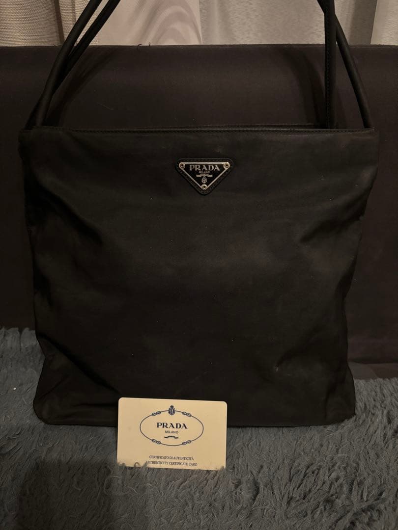 PRADA プラダ テスート 三角ロゴプレート ナイロン ショルダーバッグ