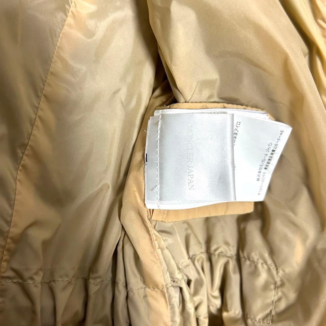 美品　ジャパン代理店表記有　MONCLER スプリングコート　ブラック　00