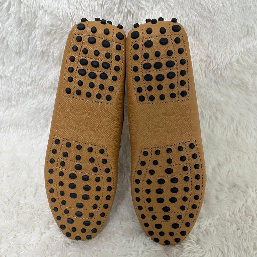 未使用級Tod’s トッズ ドライビングシューズ ゴンミーニ サフィアーノレザー