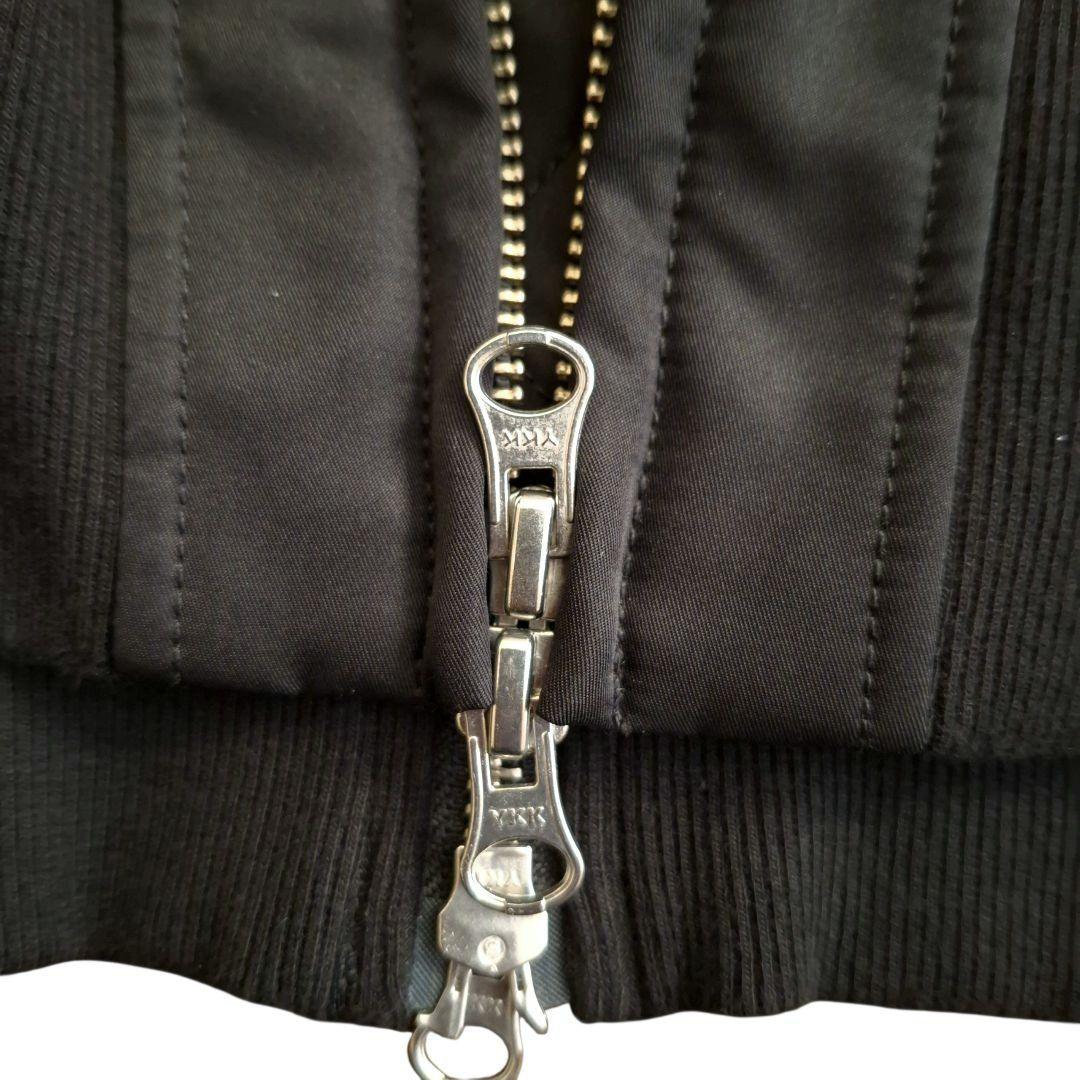 BASCO バスコ 背面ジッパー ギャザー MA1風 ブルゾン ゆったりサイズ