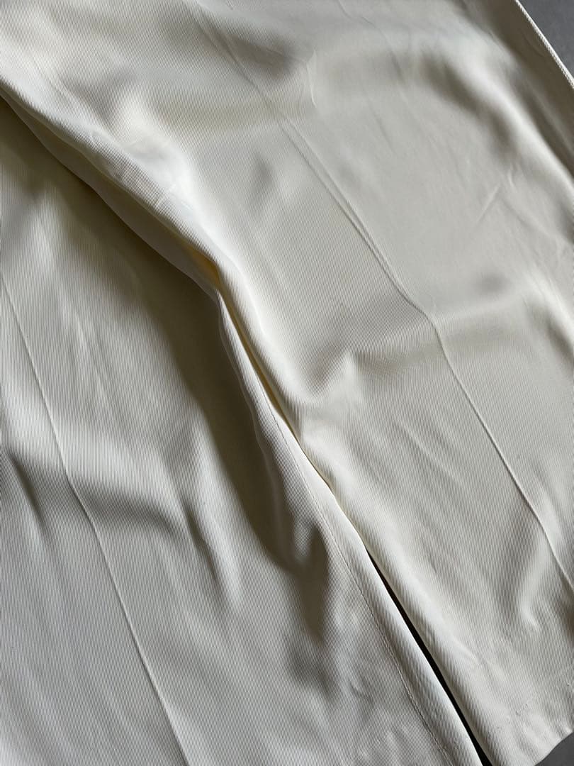 山*鶏様 Special! 50s ホワイトレーヨンギャバスラックス 極太 ロカ