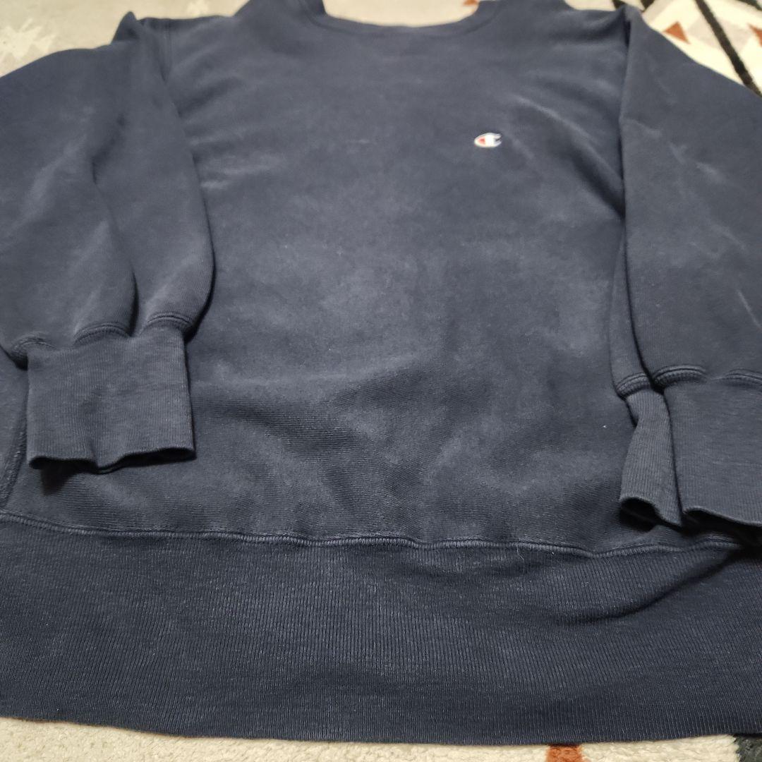 USA製 90s刺繍タグ チャンピオン リバースウィーブ ネイビー XL