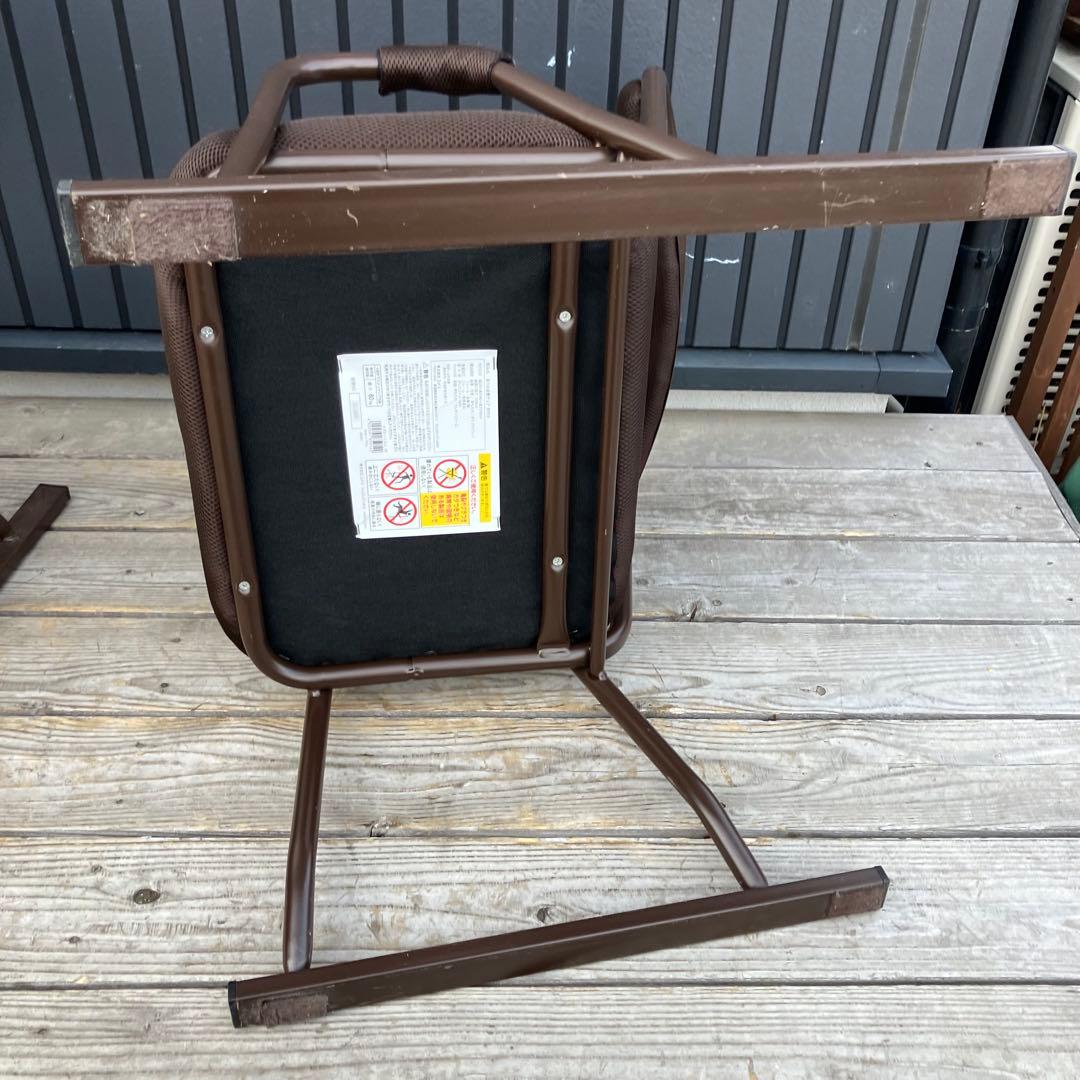 2セット らくらくお座敷チェア 2脚セット アームチェア