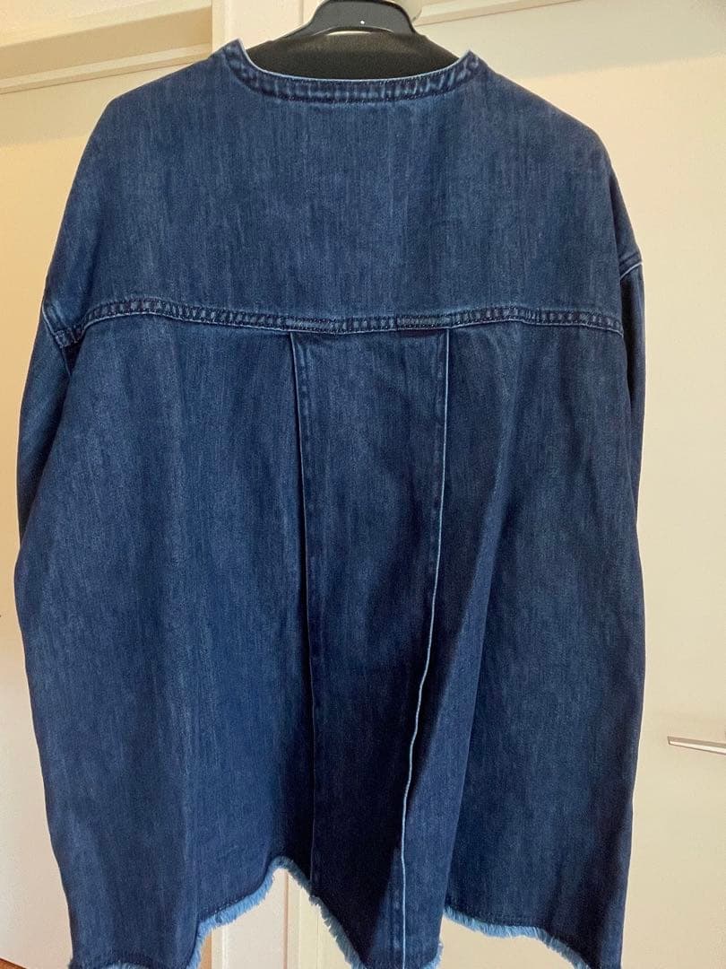 CYAN TOKYO シアントーキョードレープ ポケットデニムZIP ジャケット