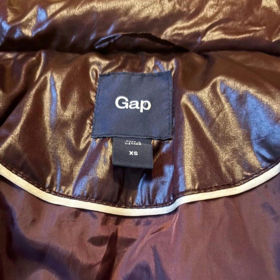 00s old gap/ファーダウンベスト/Y2K/光沢/お兄系