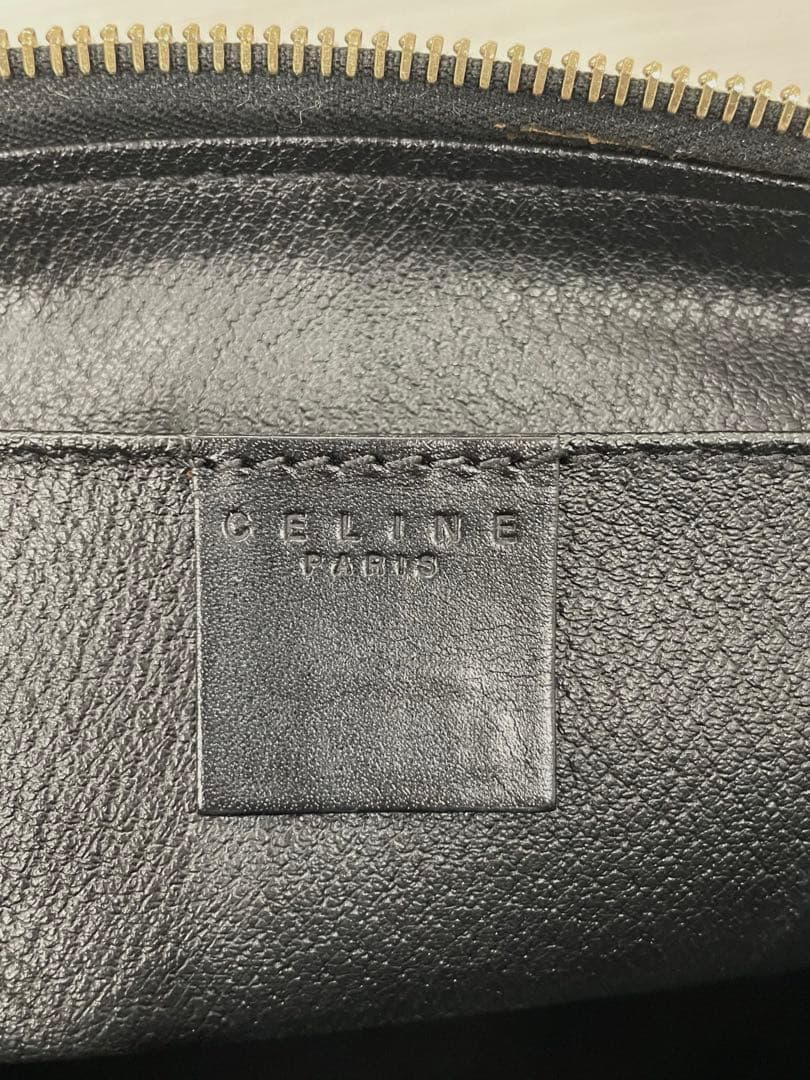 CELINE セリーヌ ブラック マカダム PVC ポーチ クラッチ　バッグ