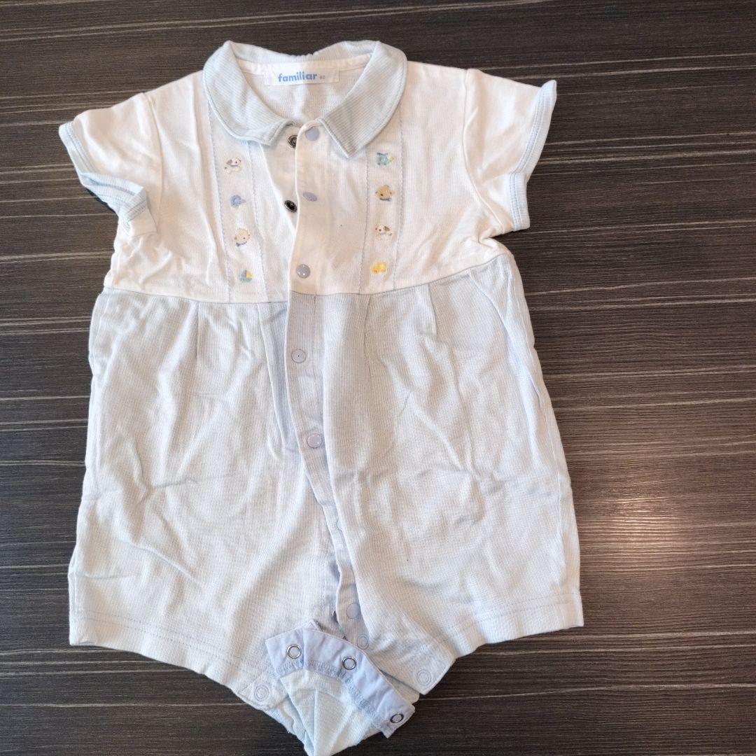 familiar ボタン付きベスト 60〜80