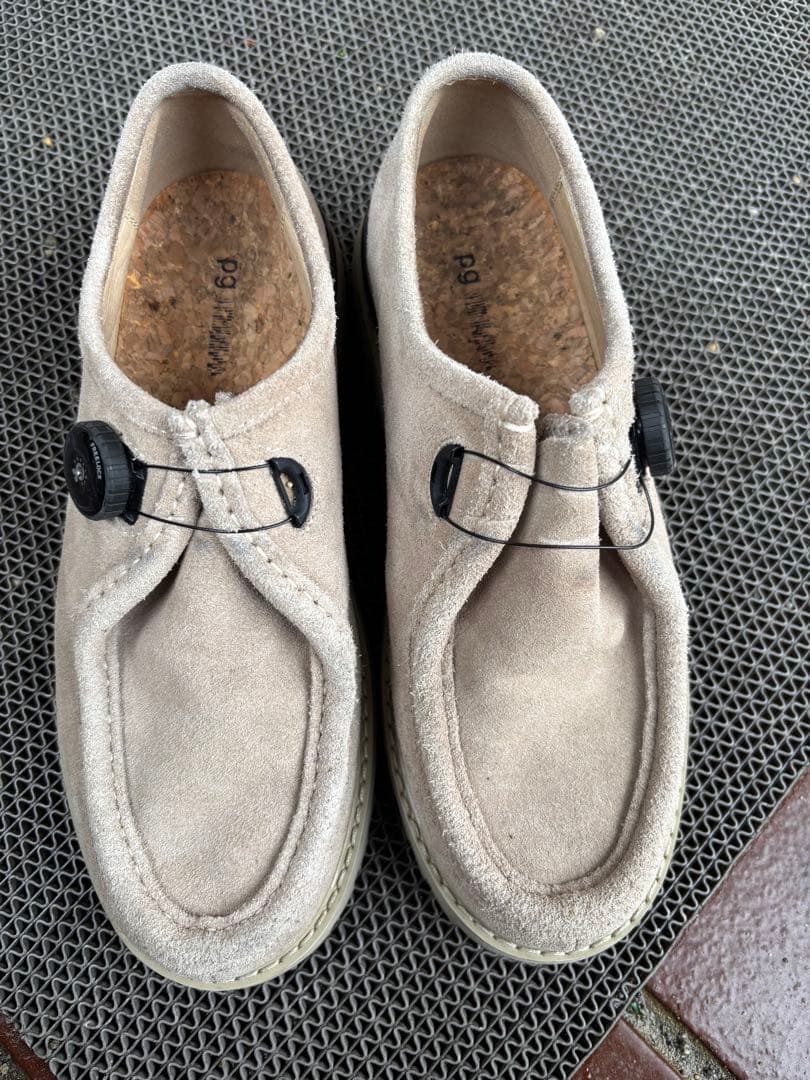 playground pg KNOCK スエード モカシン Vibramソール