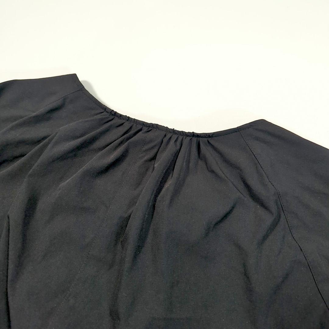 23区 23SS ４６ ナイロンジャケット　ストレッチ ノーカラー ブルゾン　黒