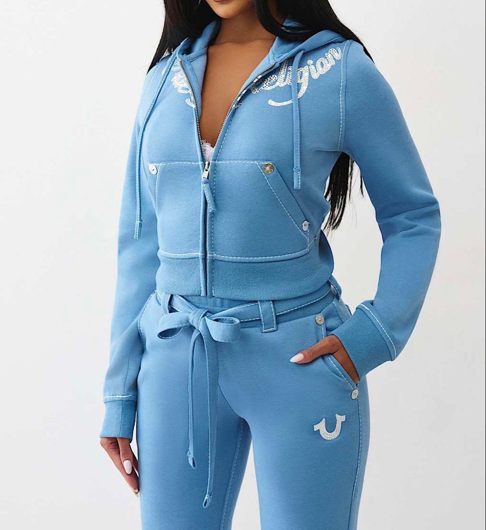 トップス True Religion BIG T ZIPHOODIESWEATPANT