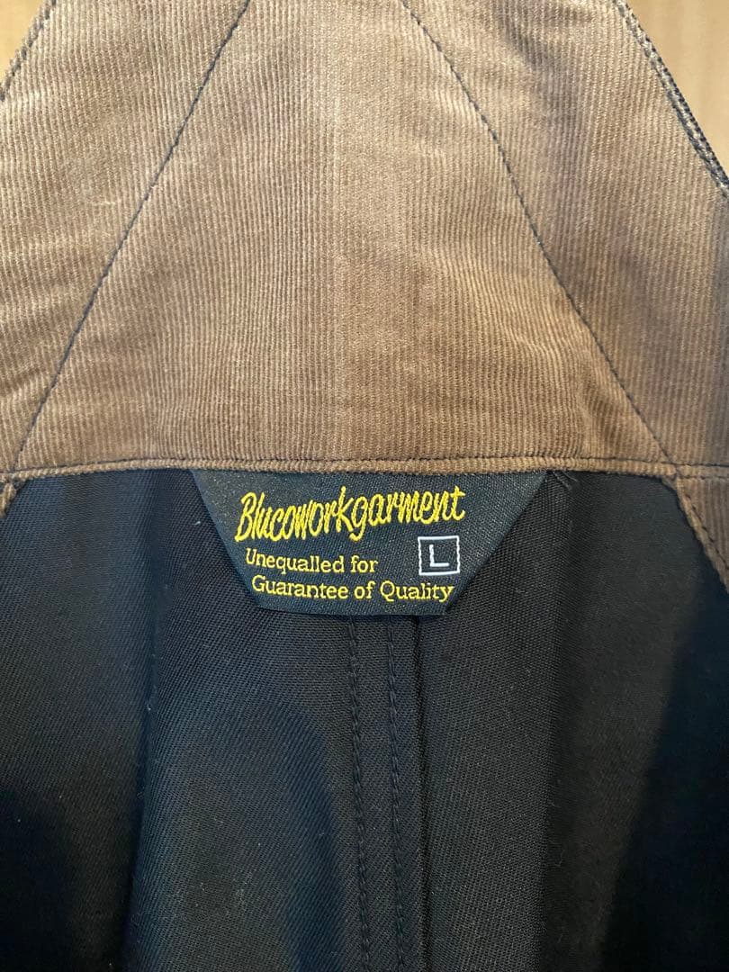 bluco ブルコ　オーバーオール　Lサイズ　ブラック