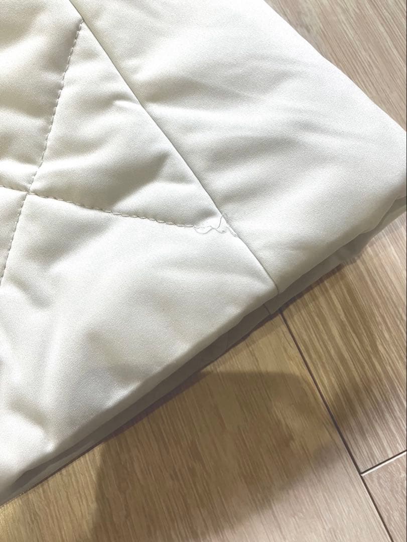 ば*ば様 archivio ワンピース　中綿ベスト　ライトグレー　白　サイズ 4