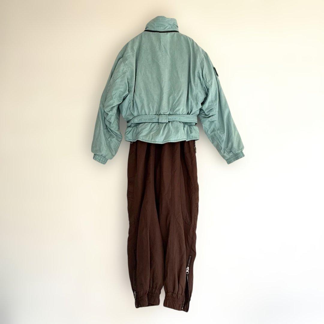 チョコミント色　スキー　スノボー　ウェア