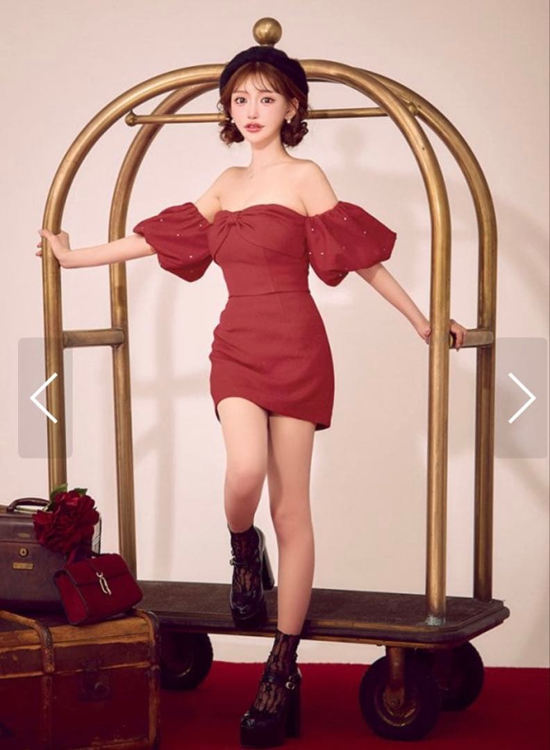 ROBE de FLEURS オフショルダードレス　ツーピース