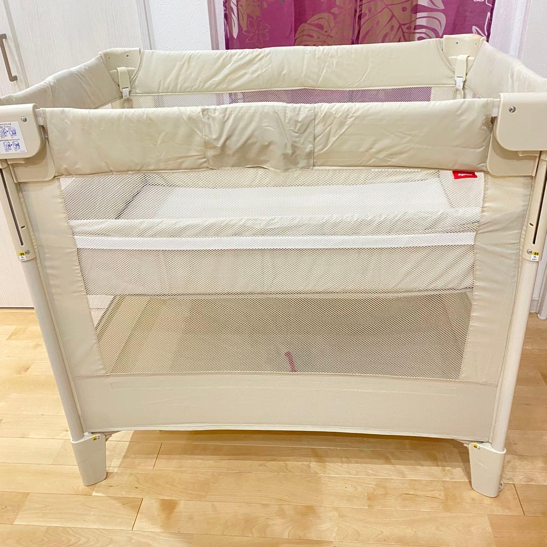 【良品】アップリカ ココネルエアー　ベビーベッド