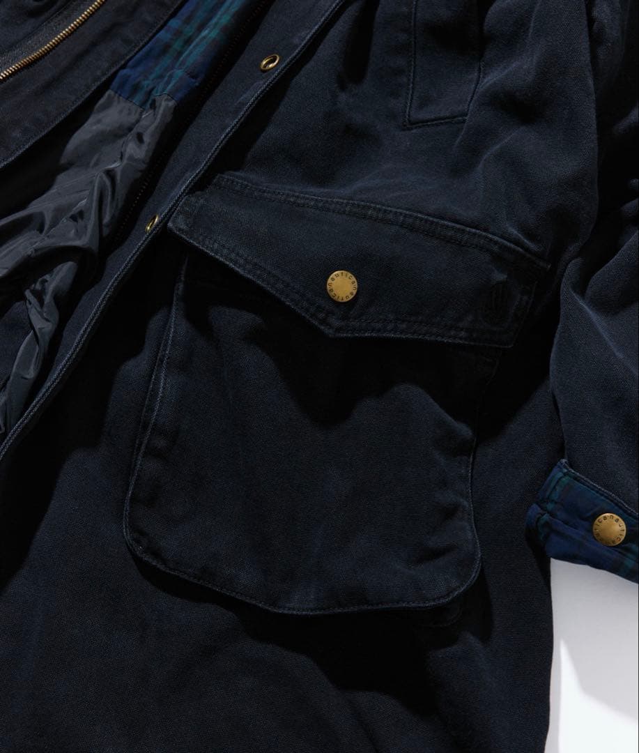 新品★NAUTICAノーティカヴィンテージライク クラッシュドダックコート