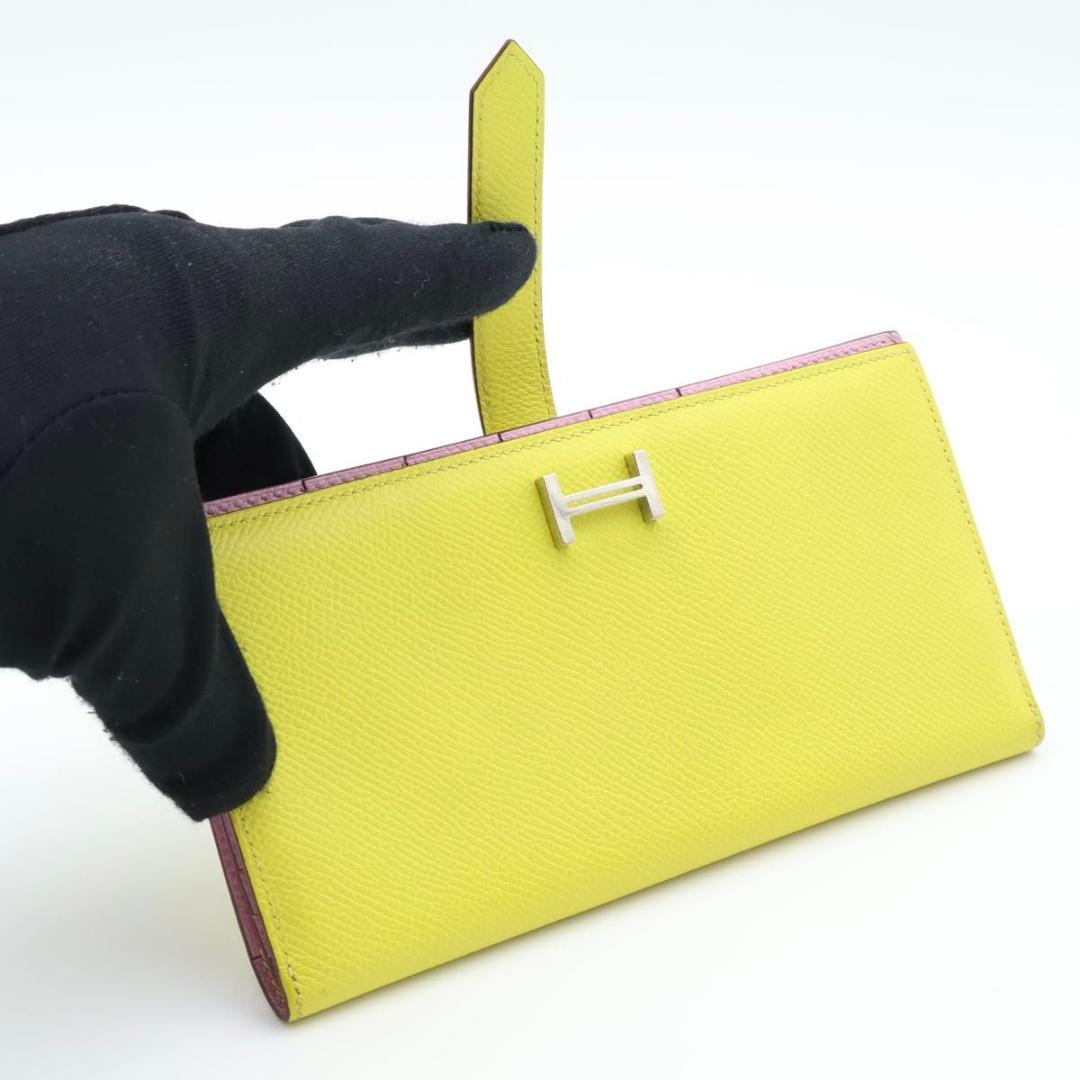 【超極美品】HERMES ベアンスフレヴェルソ　長財布　バイカラー　エプソン