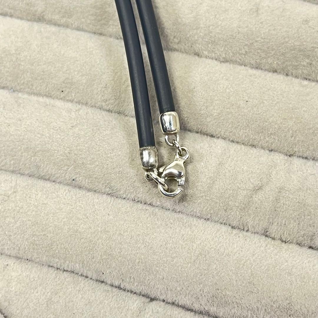 美品✨ティファニー　ネックレス　アトラス　ラバー　シリコン　シルバー　925