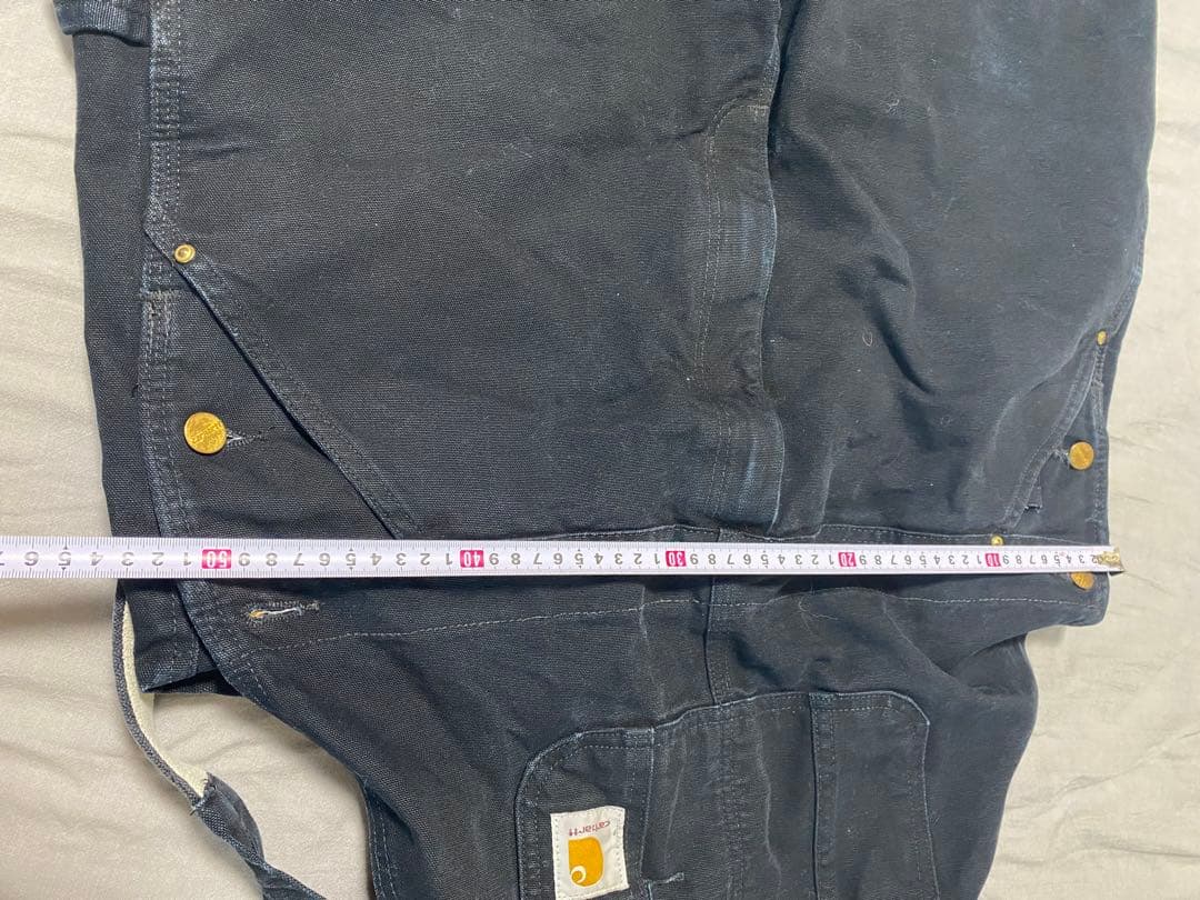 ひ*ろ様 Carhartt ブラックオーバーオール　カーハート　つなぎ