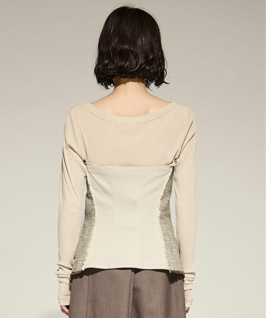 【STUDIOUS/ステュディオス】シルクリネンビスチェコンビトップス