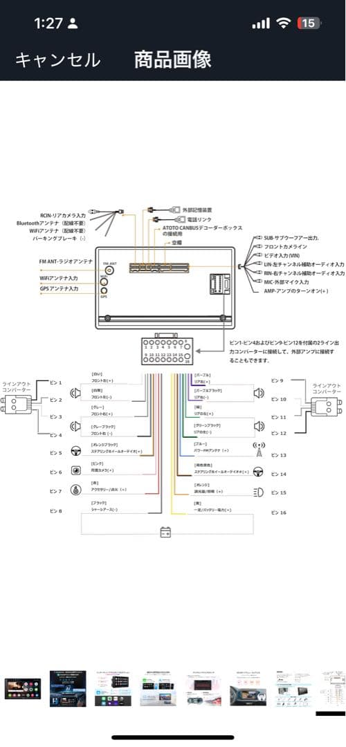 ATOTO A6 PF Performance 7インチ　Carplay対応