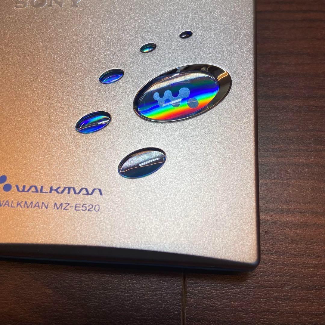 Sony MD ウォークマン MZ-E520 MDプレーヤー ほぼ新品 3841