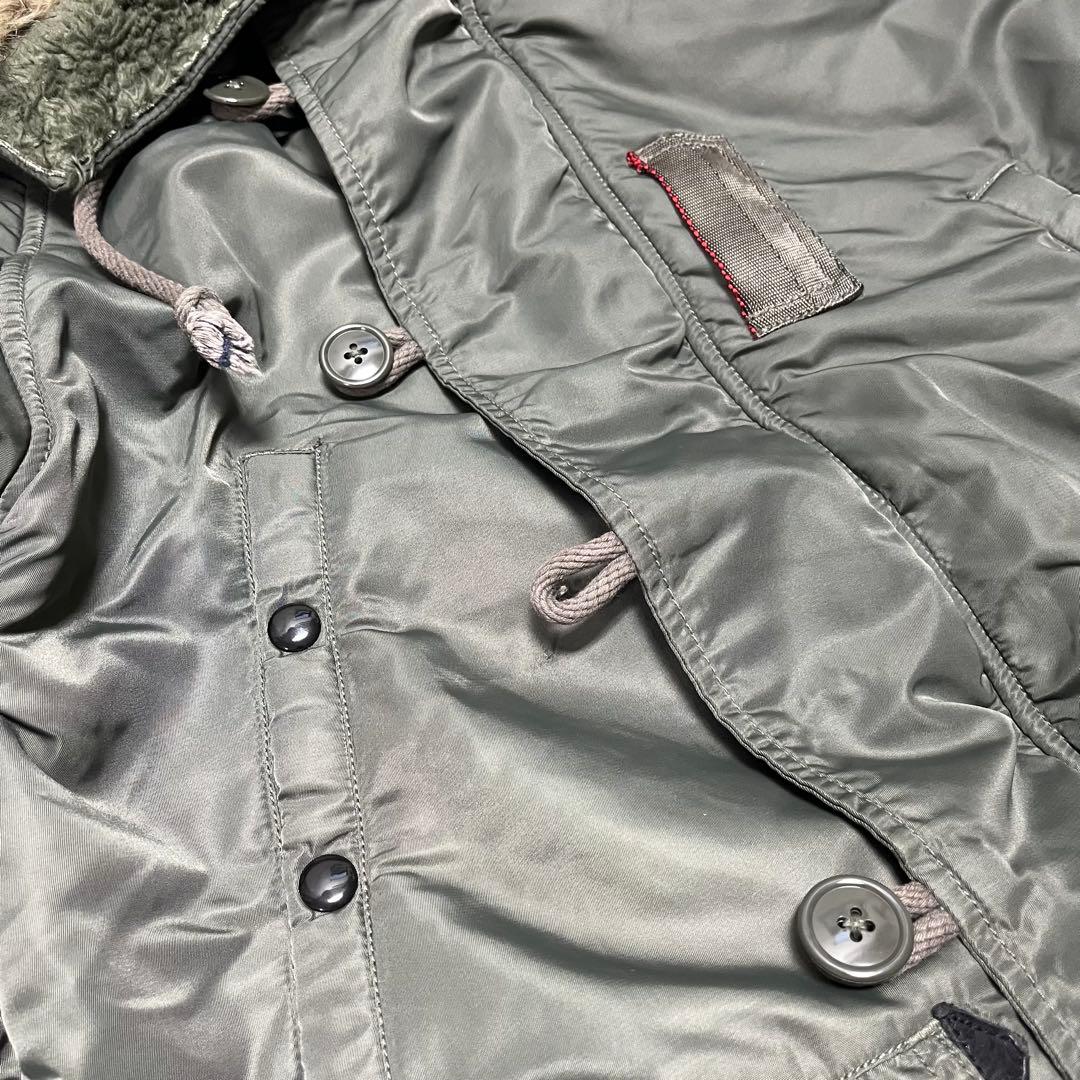 398 POLO JEANS 67紋章 N-3B調 裏ボアフードファーMサイズ