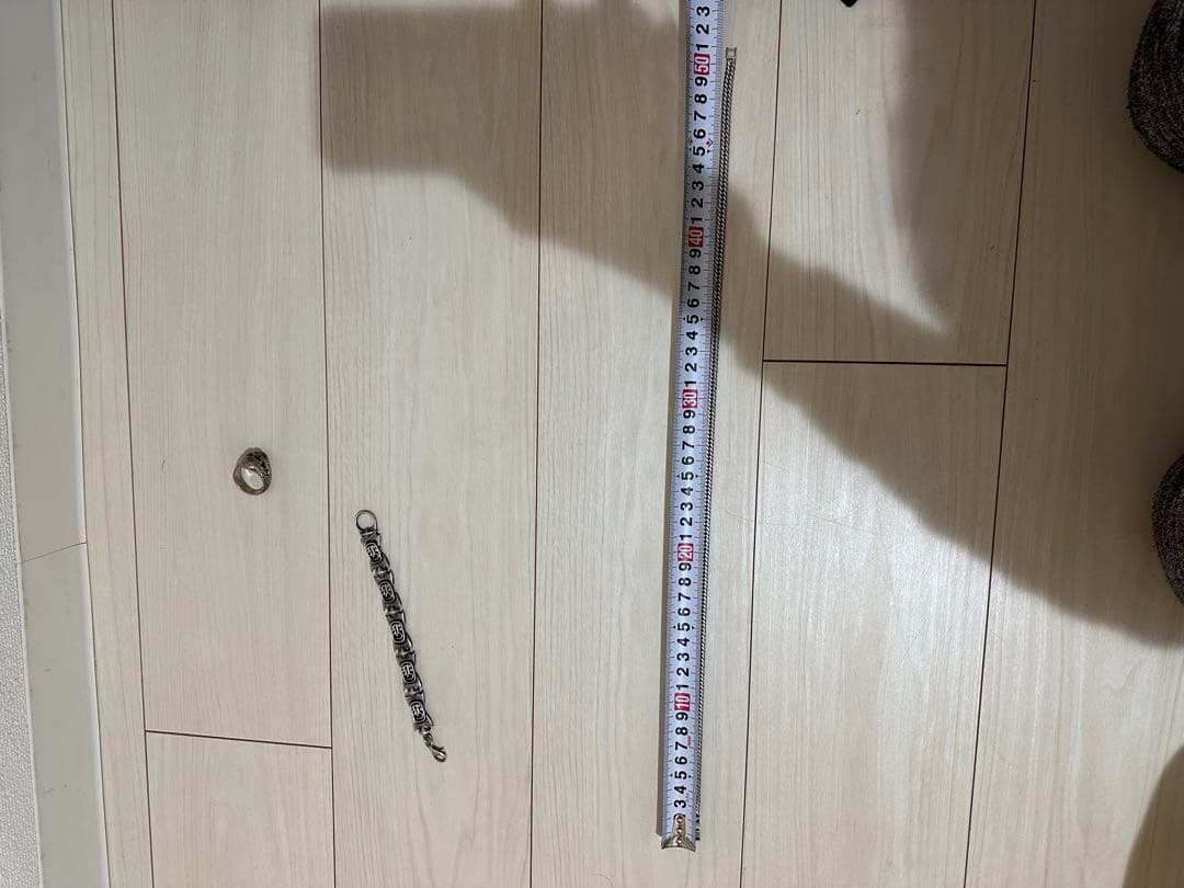 (925) スカルリングとウォレットチェーンセット