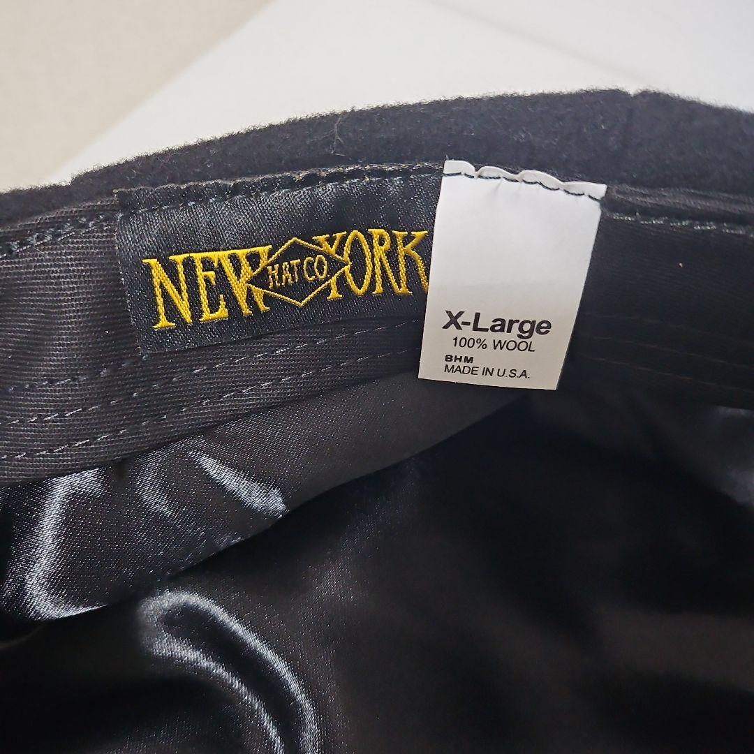 美品)NEW YORK HATウールキャスケットXL USA製