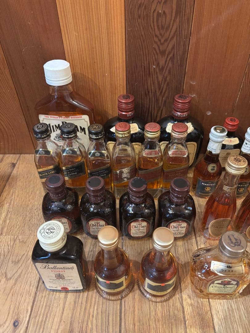 ミニボトル お酒　ウイスキー　ブランデー まとめ売り　46本　古酒 激安価格