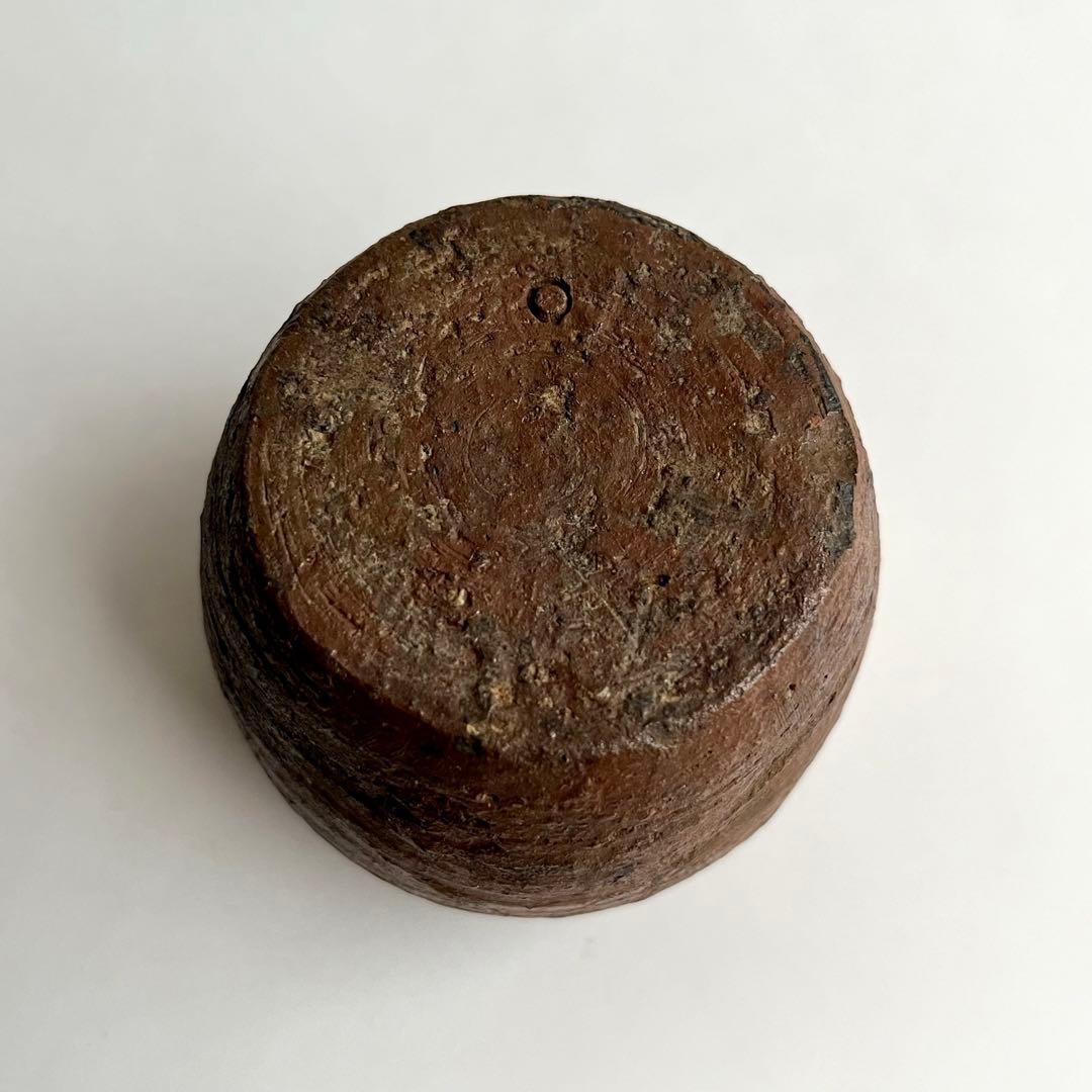 江戸期　古備前　焼締　小壺　お歯黒壺