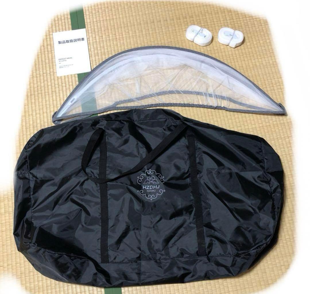 HZDMJ ベビーベッド + IKEAケアマット(シーツ付き)