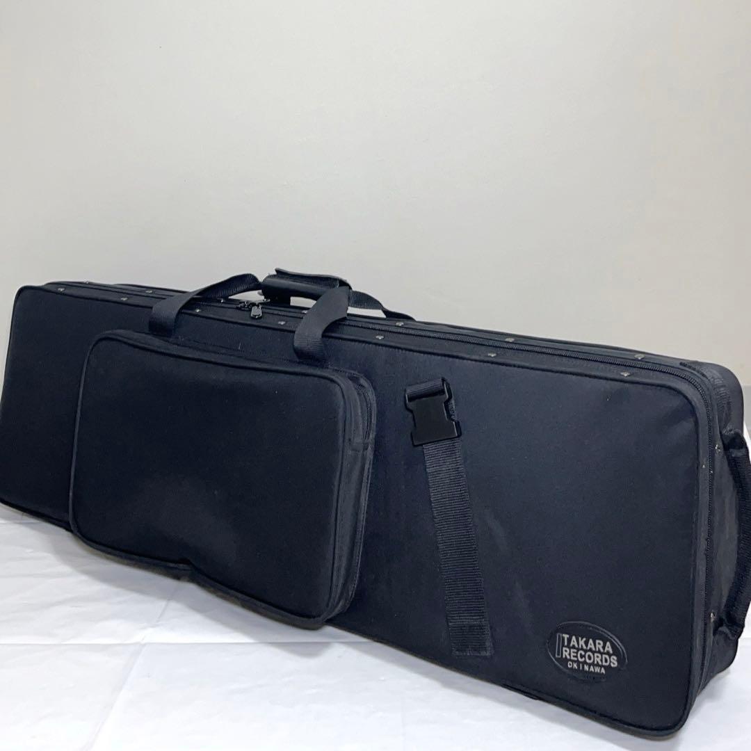 【美品】沖縄三線 蛇皮 民謡楽器 民謡 和楽器 三線 ケース付