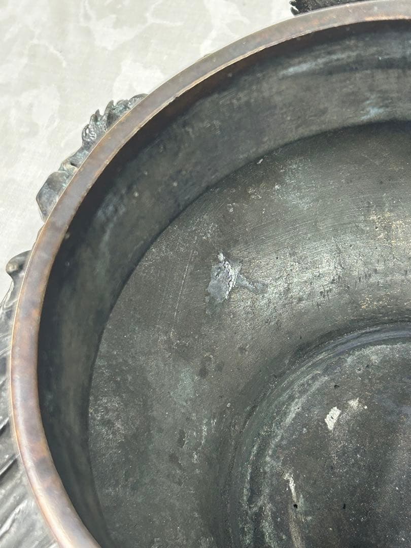 銅　壺　龍　アンティーク　骨董 コレクション 古美術