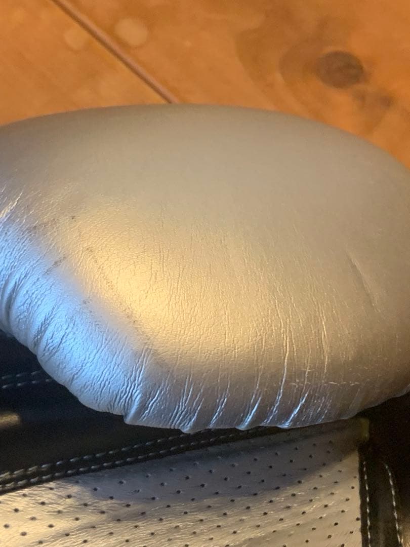 TITLE Platinum ボクシンググローブ ブラック/シルバー 14oz