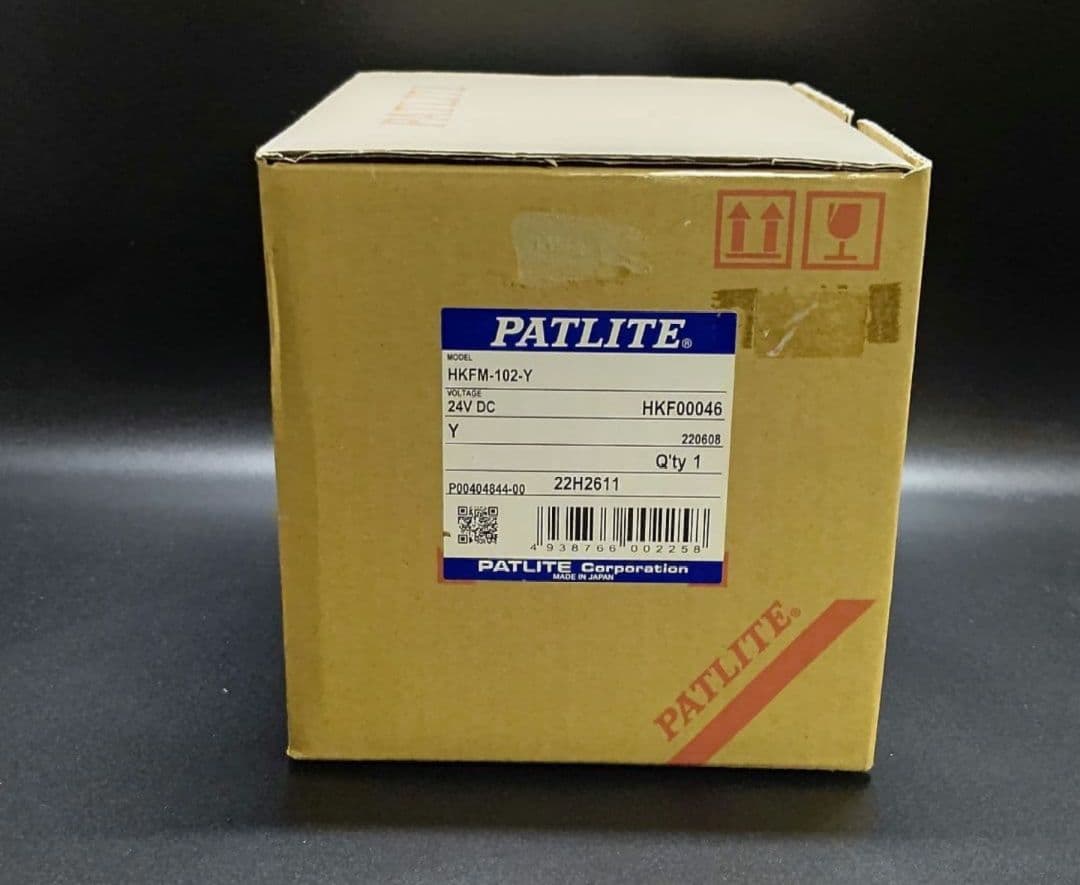 パトライト 流線型回転灯 HKFM-102-Y DC24V 黄色