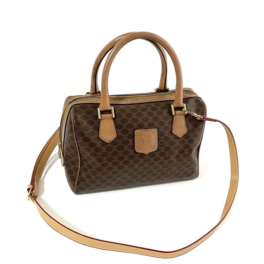 【良品】セリーヌ 2way ハンドバッグ トリオンフ マカダム