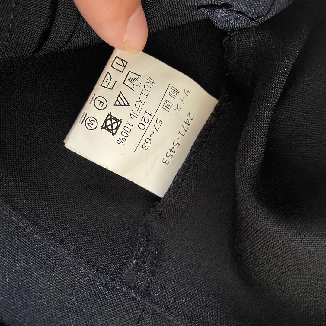 ショパン　入学式　男の子 120 ストレッチスーツ　ネイビー　シャツセット