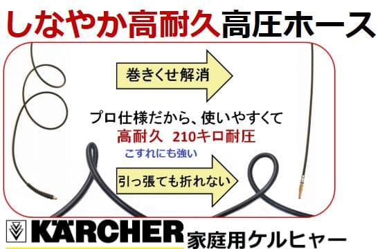 メロディ様【2点セット】トータルメンテ製しなやか高圧ホース20m＆ショートガン