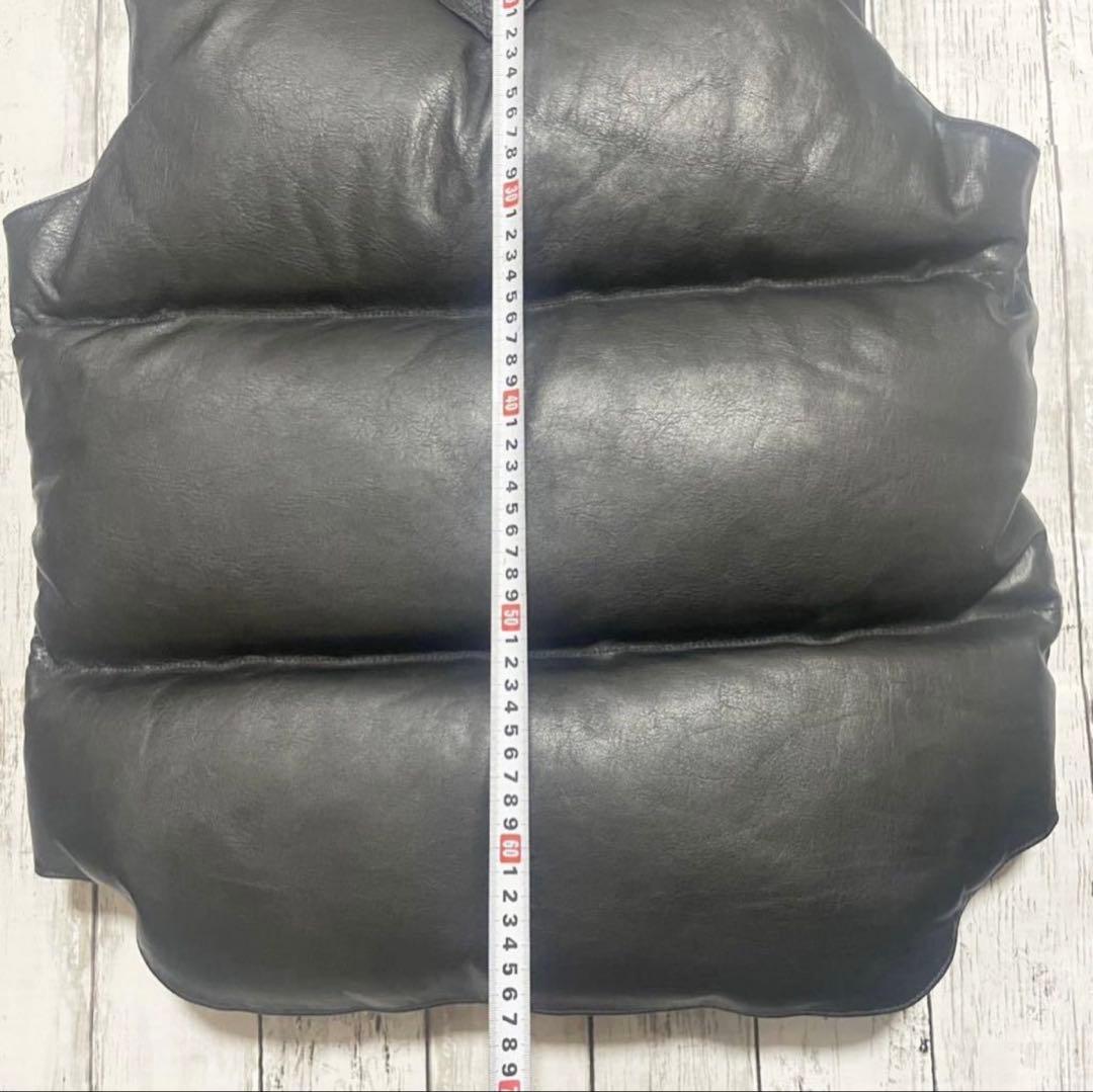 ロッキーマウンテンフェザーベッド オールレザー ダウンベスト 40 L 美品