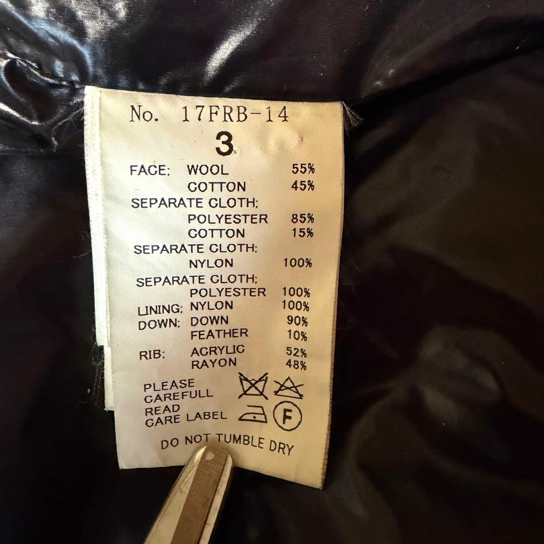 ロアーガンズ × ザンター ダウンジャケット ブラック　ボア　y2k 切り替え