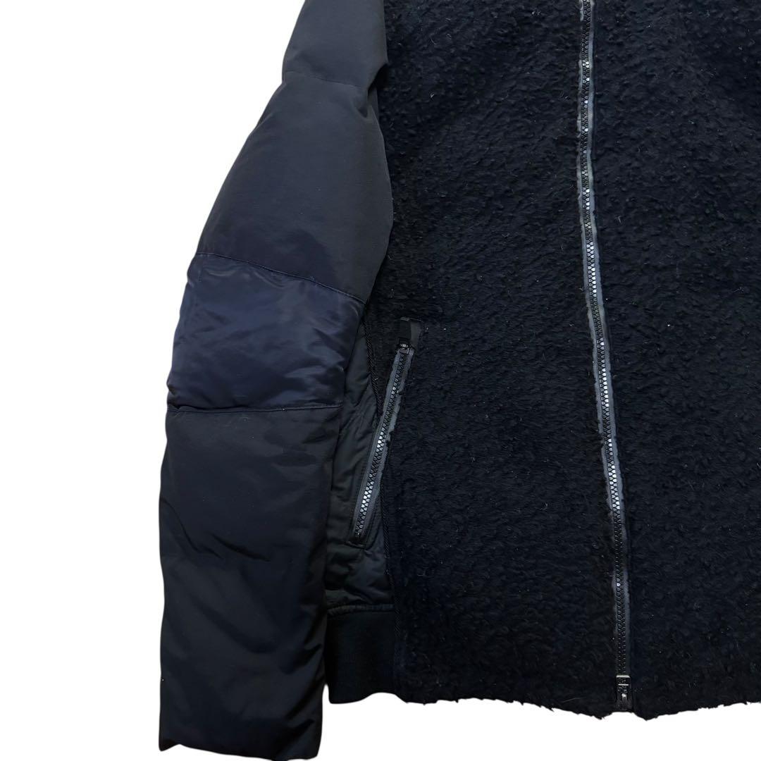 ロアーガンズ × ザンター ダウンジャケット ブラック　ボア　y2k 切り替え