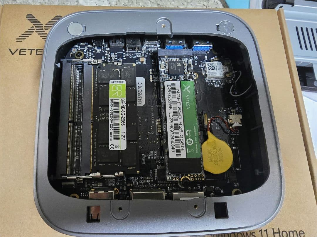 【メーカー交換・未使用品】Office搭載 高性能ミニPC VETESA