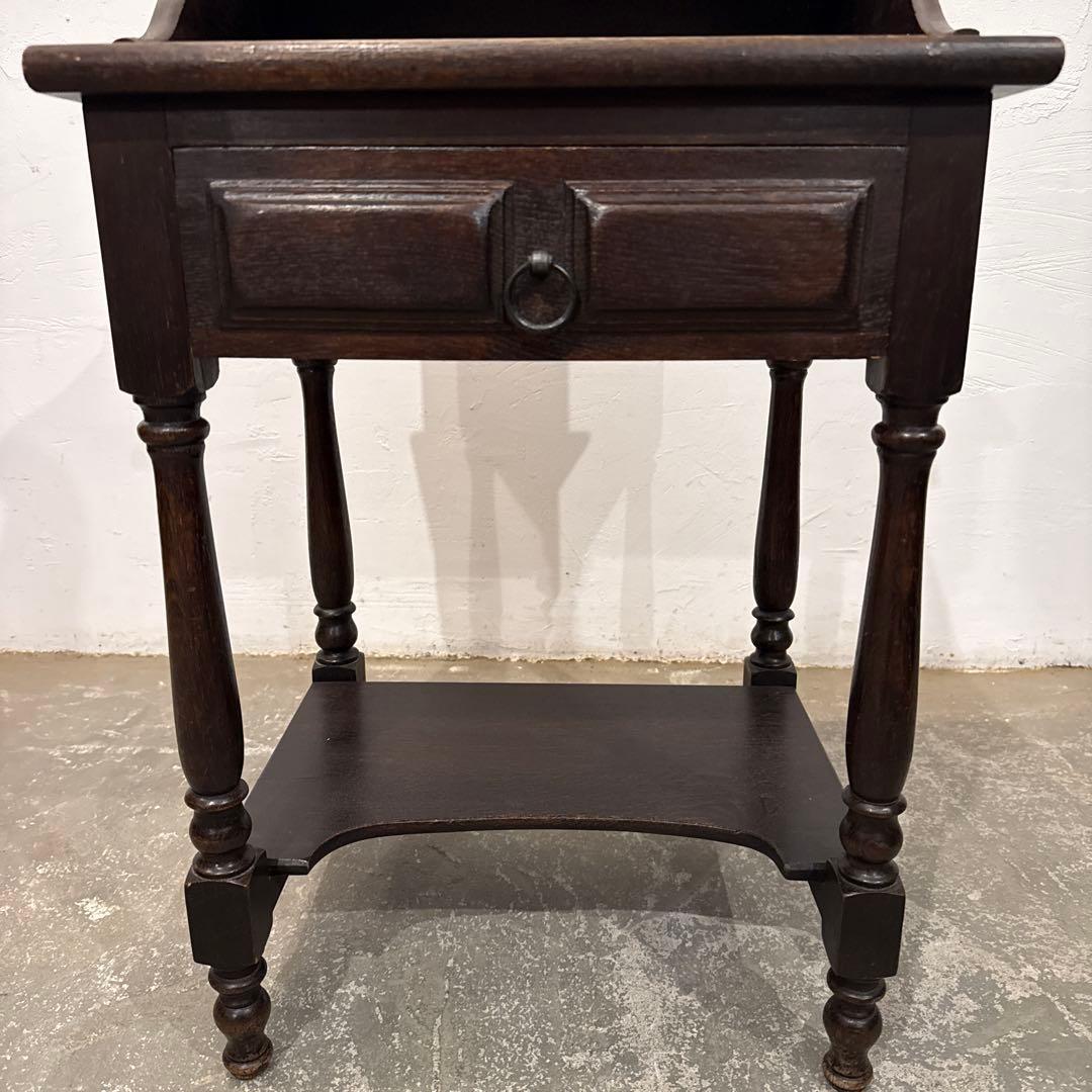 ビンテージ　木製サイドテーブル　ベッドサイドテーブル　2