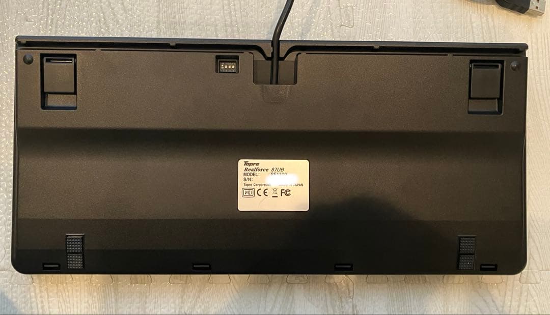 東プレTopre Realforce 87UB テンキーレス 有線キーボード