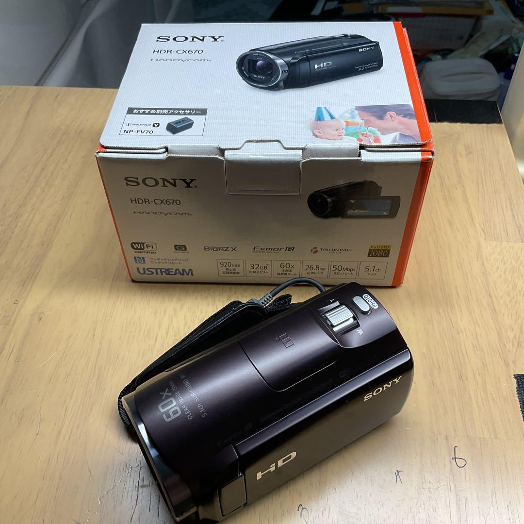 SONY HDR-CX670 ビデオカメラ 美品 商品説明欄必見