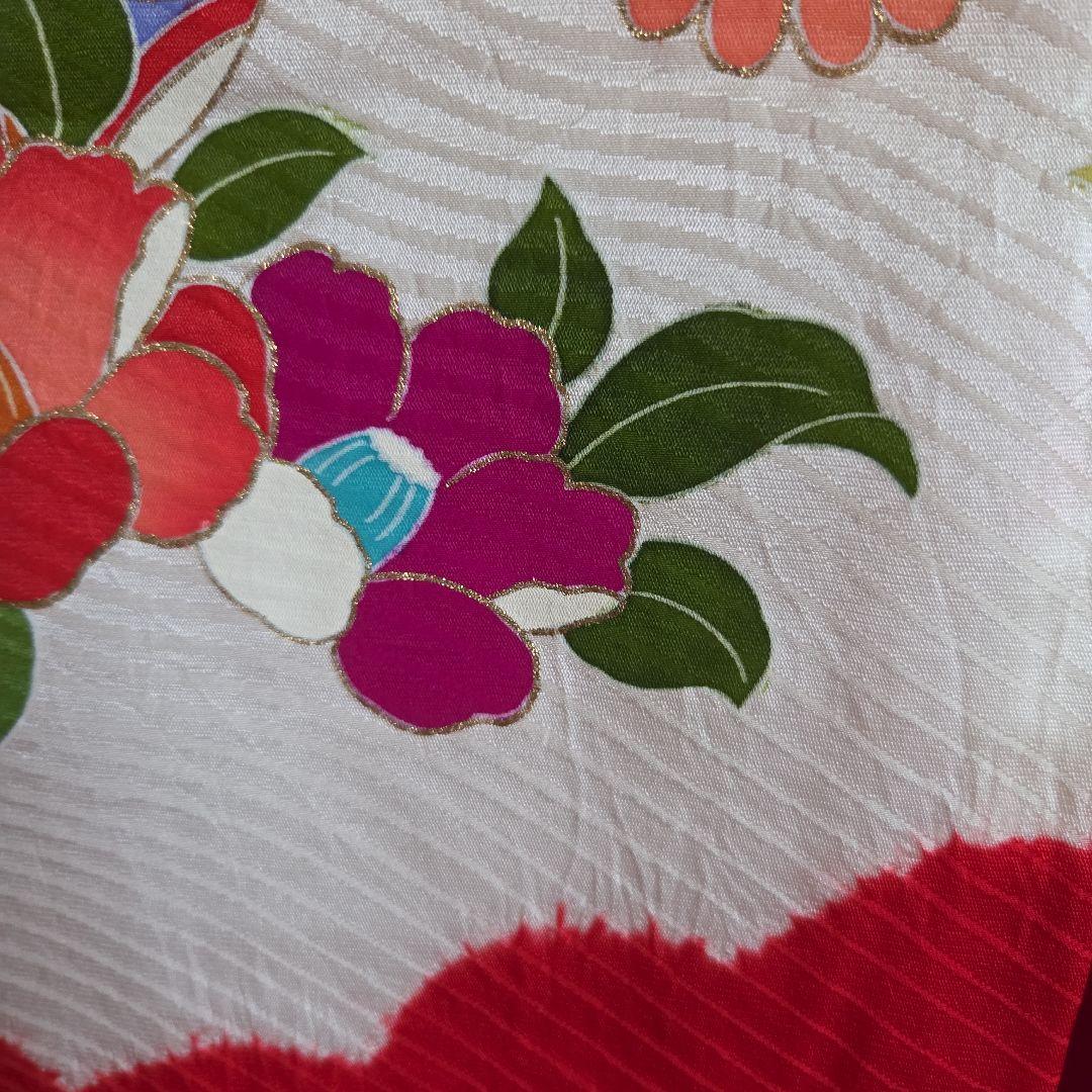 No96　正絹　女の子お祝い着物　産着　長襦袢付き　七五三